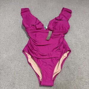 J.Crew Swimsuit One Piece Pink Women’s Size 12 NWT